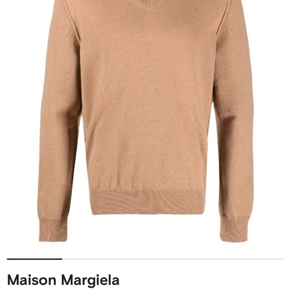 Maison Margela Women V neck cashmere jumper Made in Italy - Picture 3 of 14